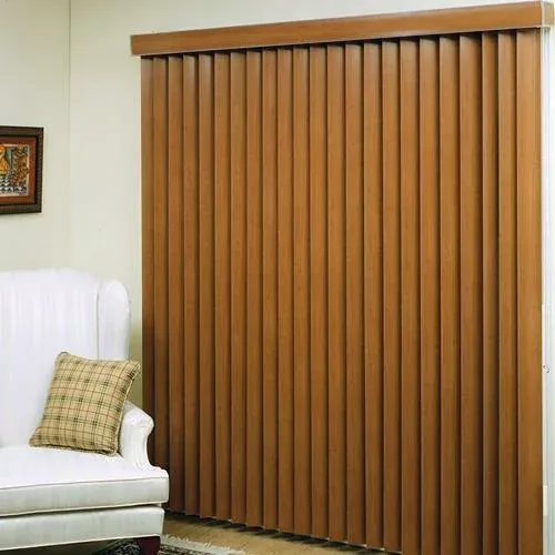 wood vertical blinds