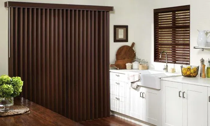 Wooden kitchen Vertical Blinds