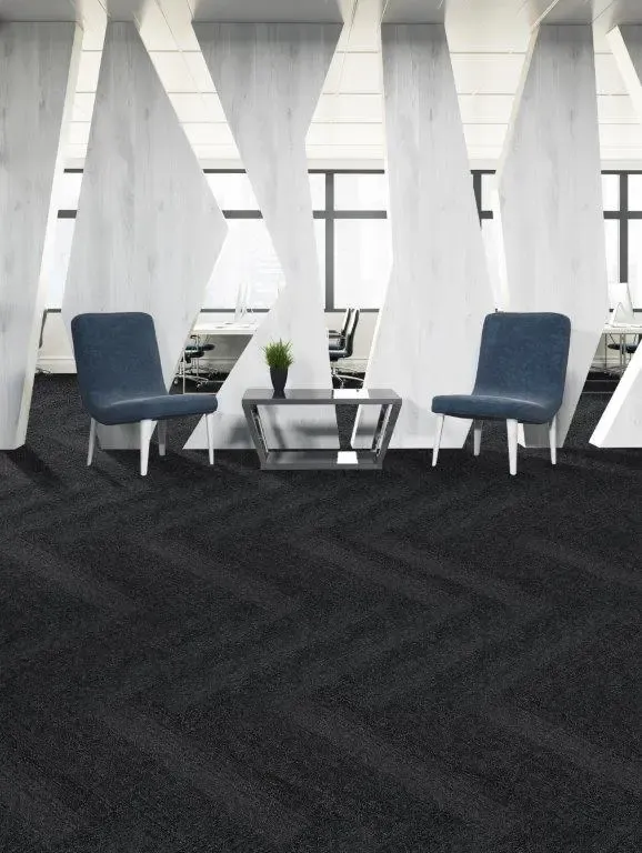 Rain Carpet Tiles Herringbone