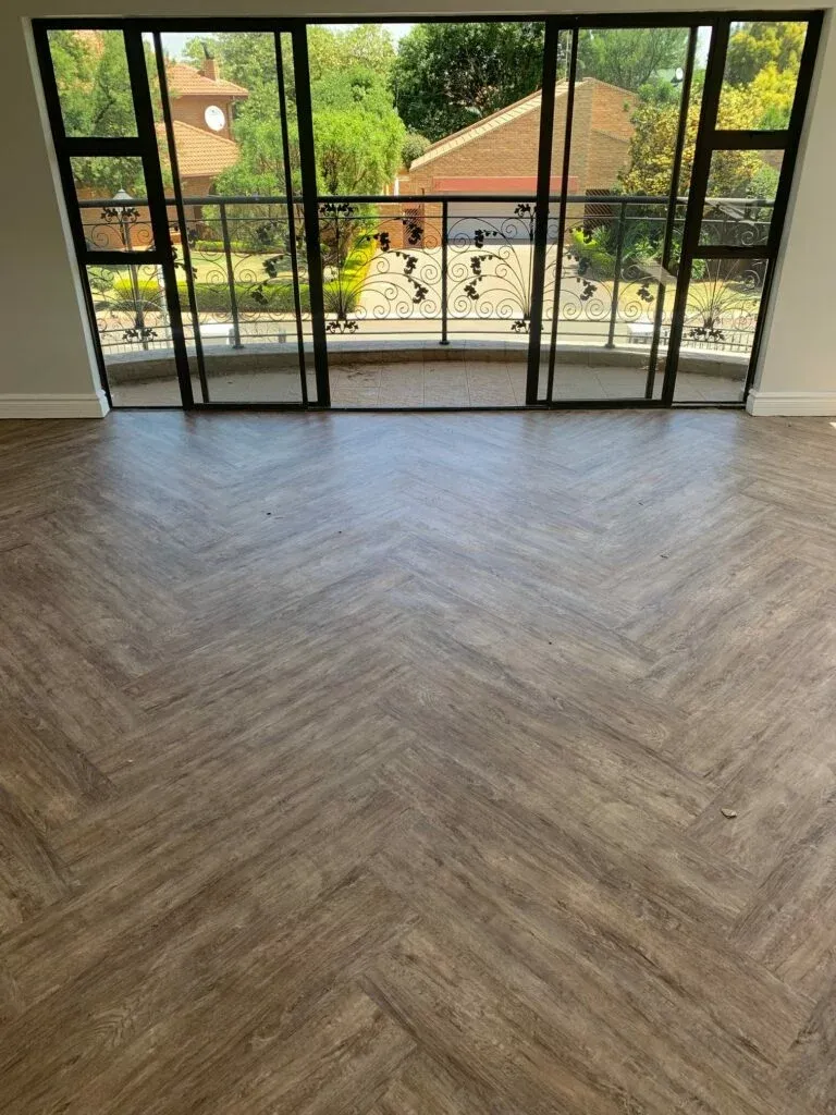 Herringbone pattern ash light